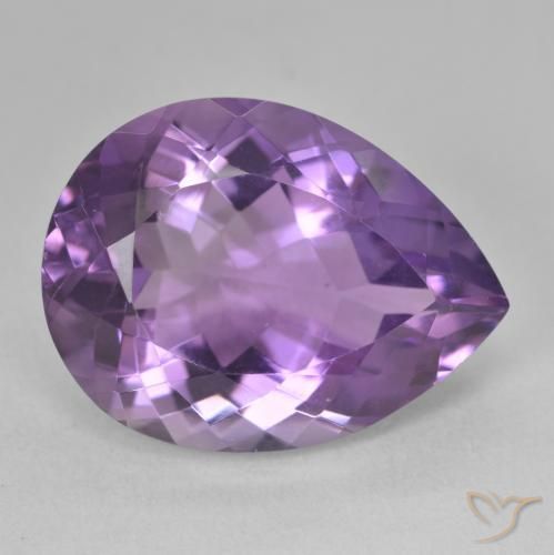 18.06ct Natural Violeta medio Amatista, En forma de pera, VVS-VS