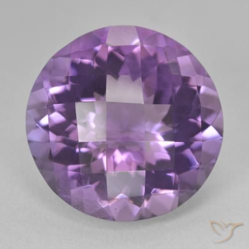 19.21ct Natural Violeta medio Amatista, Redondo, VS