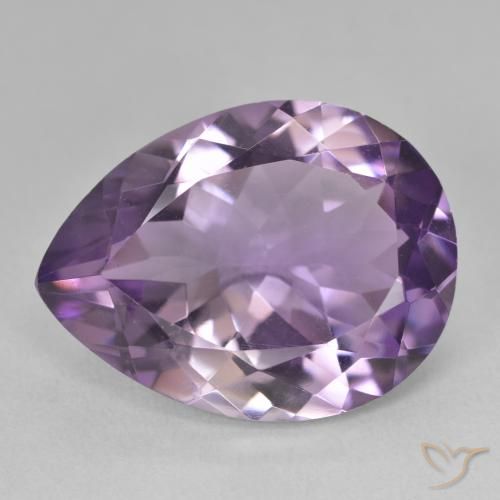 16.78ct Natural Violeta medio Amatista, En forma de pera, VVS