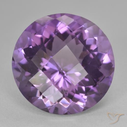 18.88ct Natural Violeta medio Amatista, Redondo, VVS