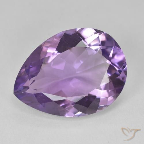 15.16ct Natural Violeta medio Amatista, En forma de pera, VVS-VS