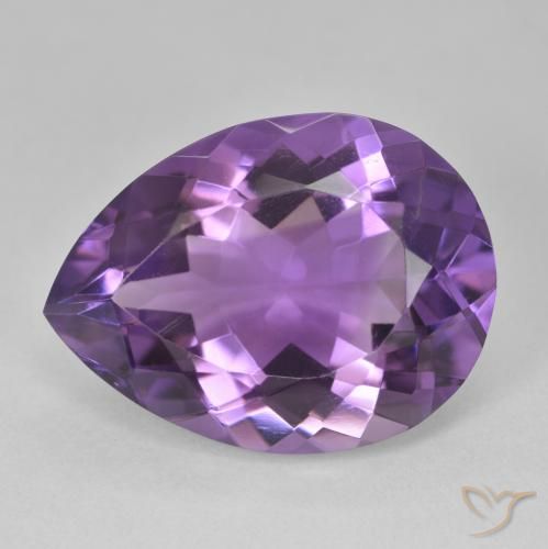 16.79ct Natural Rosado-violeta medio Amatista, En forma de pera, VVS-VS