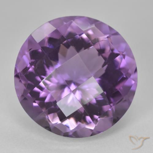 19.88ct Natural Violeta medio Amatista, Redondo, VVS-VS