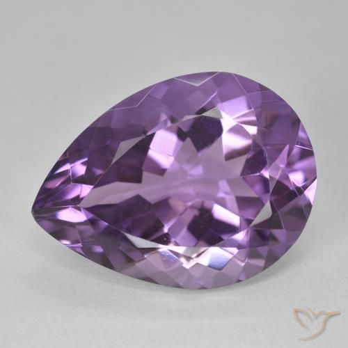 16.68ct Natural Violeta medio Amatista, En forma de pera, VVS-VS