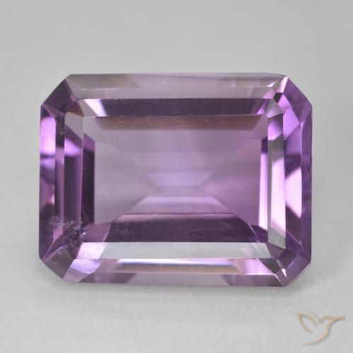 15.86ct Natural Rosado-violeta medio Amatista, corte esmeralda, VVS-VS