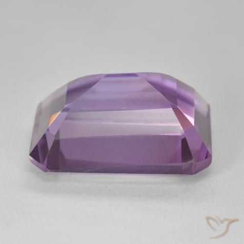 Amatista Rosado-violeta medio natural de 15.86 ct, Corte Octágono / Esmeralda, VVS-VS