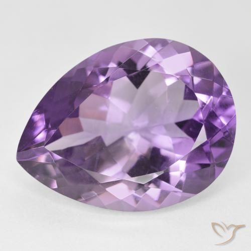 17.65ct Natural Rosado-violeta medio Amatista, En forma de pera, VVS