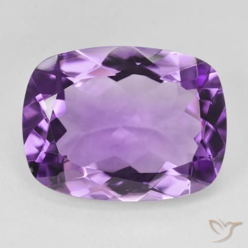 16.66ct Natural Violeta púrpura medio Amatista, Forma Cojín, VVS