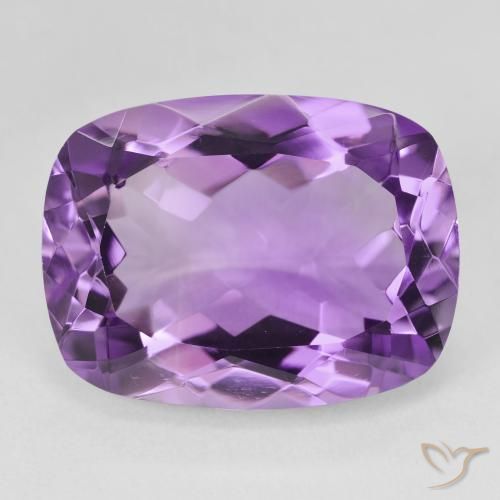 17.76ct Natural Violeta púrpura Amatista, Forma Cojín, VVS