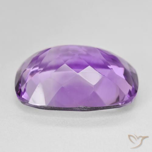 Amatista Violeta púrpura natural de 17.76 ct, Forma Cojín, VVS