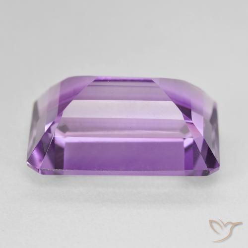 Amatista Violeta púrpura natural de 15.55 ct, Corte Octágono / Esmeralda, VVS-VS