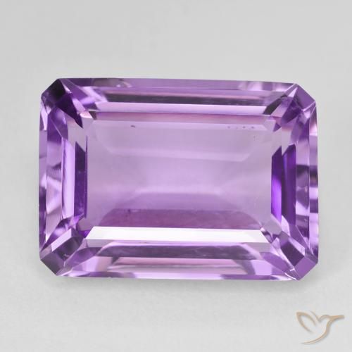 15.67ct Natural Violeta púrpura Amatista, corte esmeralda, VS