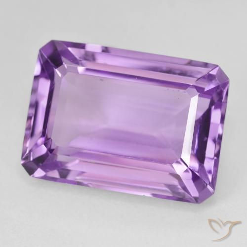Amatista Violeta púrpura natural de 15.67 ct, Corte Octágono / Esmeralda, VS