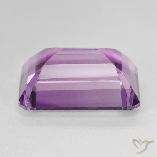 Amatista Violeta medio natural de 14.92 ct, Corte Octágono / Esmeralda, VS
