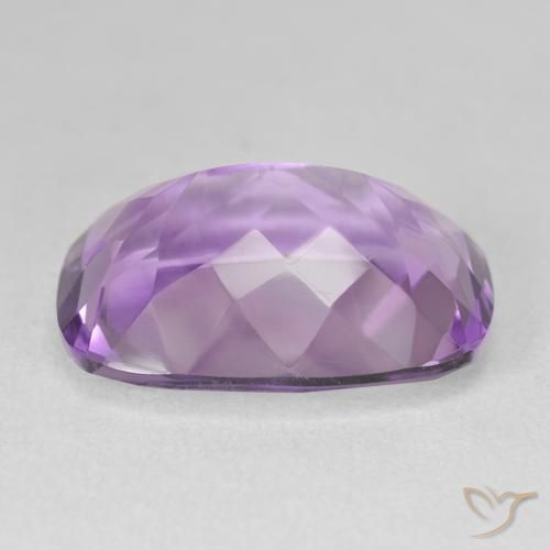Amatista Violeta púrpura natural de 17.06 ct, Forma Cojín, VVS-VS