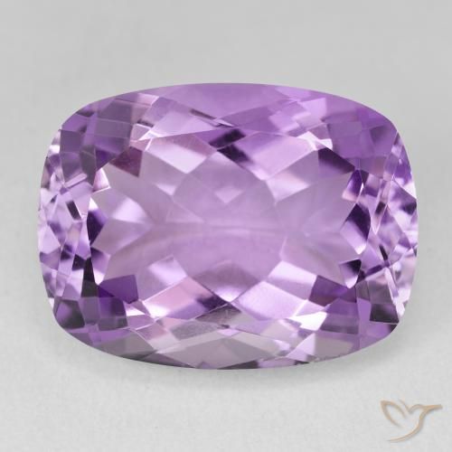 19.50ct Natural Violeta medio claro Amatista, Forma Cojín, VVS-VS