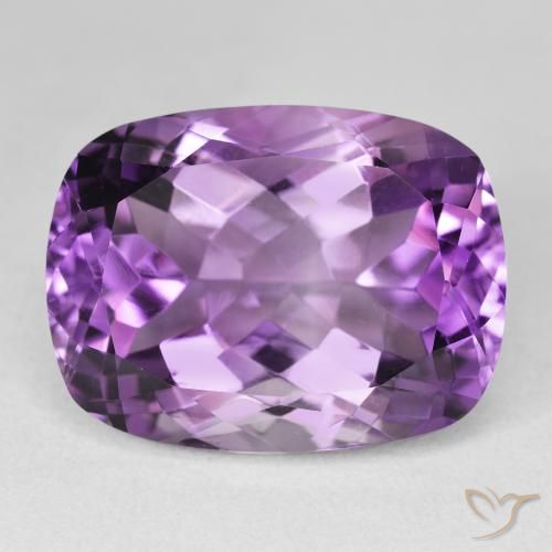20.45ct Natural Violeta medio claro Amatista, Forma Cojín, VVS-VS