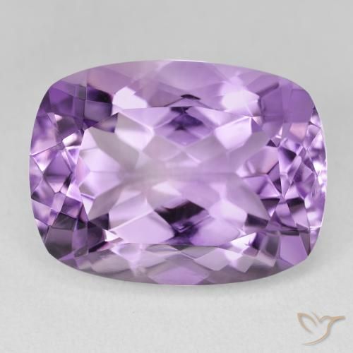 18.53ct Natural Violeta iris rosáceo Amatista, Forma Cojín, VVS-VS