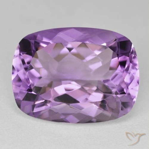19.00ct Natural Violeta medio claro Amatista, Forma Cojín, VVS-VS