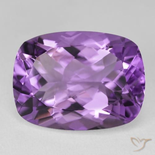 18.40ct Natural Medium Light-Violet Amatista, Forma Cojín, VVS-VS