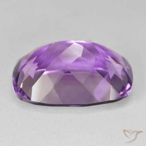 Amatista Medium Light-Violet natural de 18.40 ct, Forma Cojín, VVS-VS