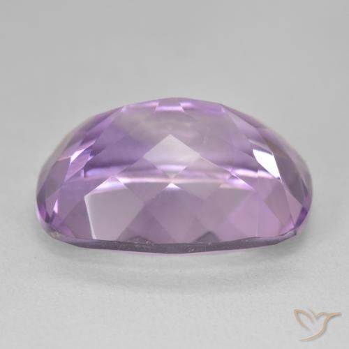 Amatista Violeta medio claro natural de 19.70 ct, Forma Cojín, VS