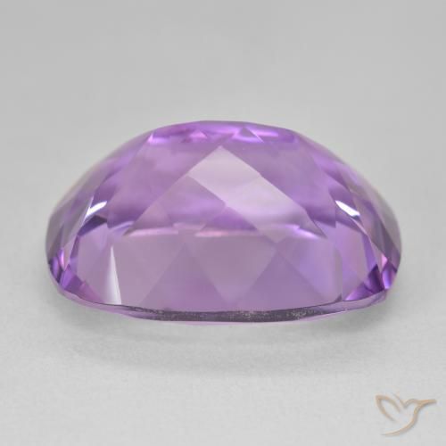Amatista Violeta rosado natural de 19.39 ct, Forma Cojín, VVS