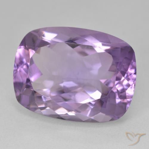 Amatista Violeta berenjena natural de 20.17 ct, Forma Cojín, VVS