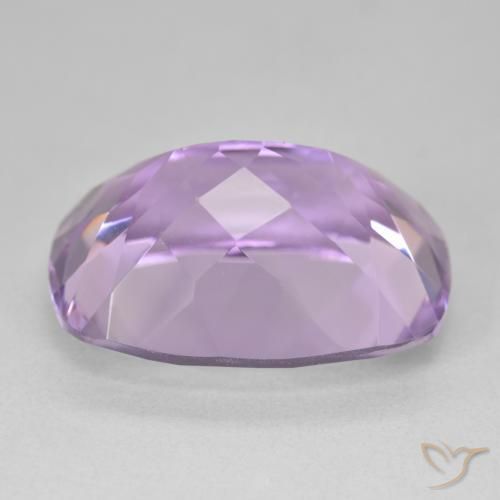 Amatista Violeta medio natural de 19.34 ct, Forma Cojín, VVS