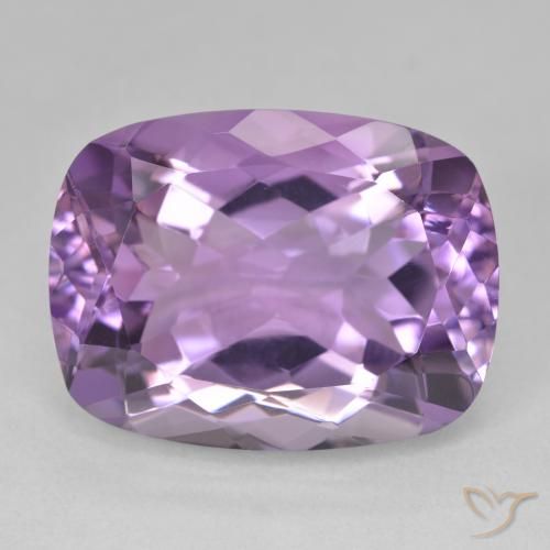 19.35ct Natural Violeta medio claro Amatista, Forma Cojín, VVS