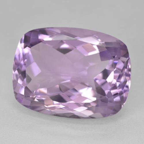 Amatista Violeta rosado medio natural de 20.29 ct, Forma Cojín, VS