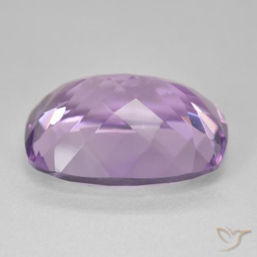 Amatista Violeta medio natural de 18.55 ct, Forma Cojín, VVS