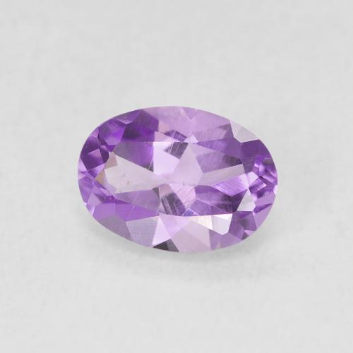 Amatista Violeta rosado natural de 0.63 ct, Ovalada, VS