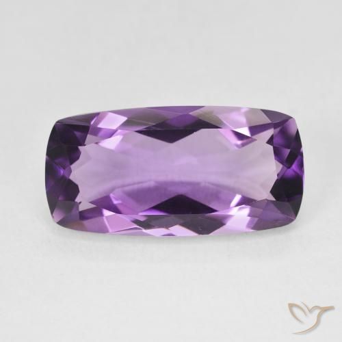 6.98ct Natural Violeta medio claro Amatista, Forma Cojín, VVS
