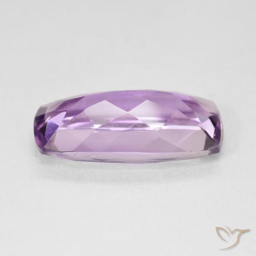 Amatista Violeta medio claro natural de 6.98 ct, Forma Cojín, VVS