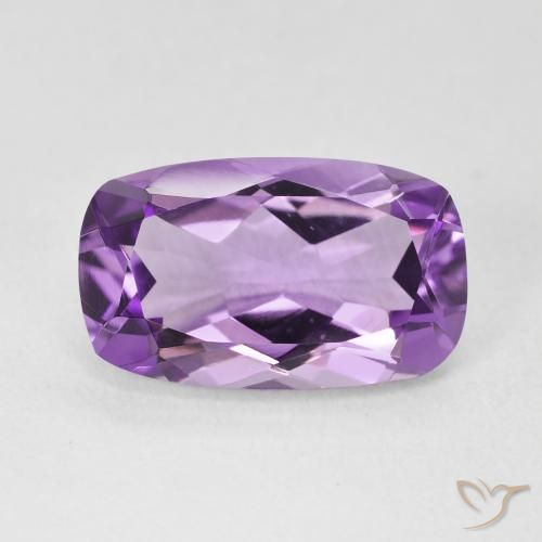 5.59ct Natural Violeta medio Amatista, Forma Cojín, VVS