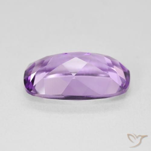 Amatista Violeta medio natural de 5.59 ct, Forma Cojín, VVS