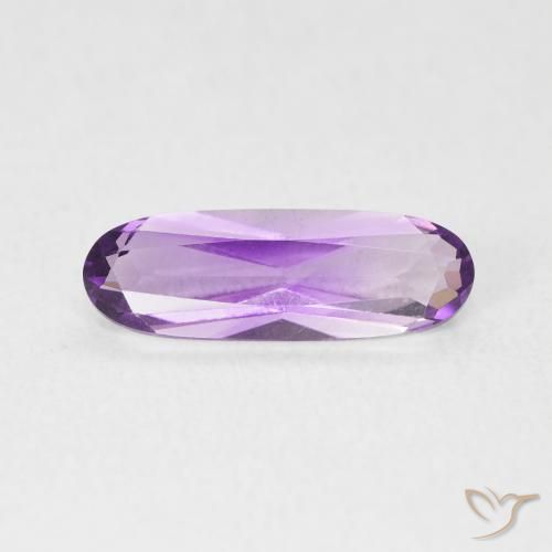 1.10ct Natural Violeta rosáceo medio Amatista, Ovalada, VVS-VS