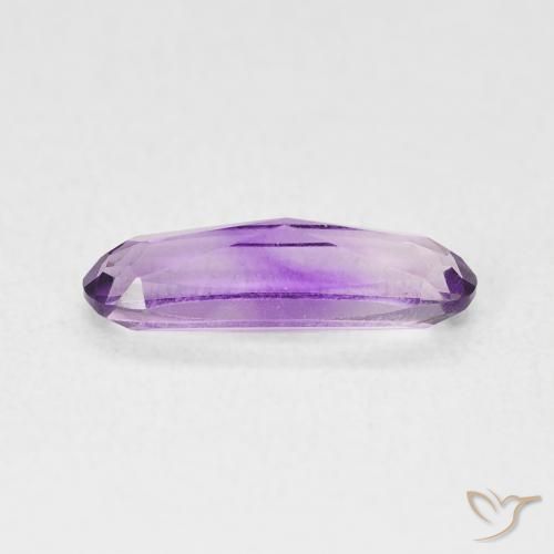Amatista Violeta rosáceo medio natural de 1.10 ct, Ovalada, VVS-VS