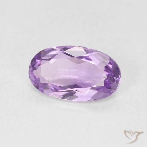 Amatista Violeta oscuro natural de 1.40 ct, Ovalada, VVS-VS