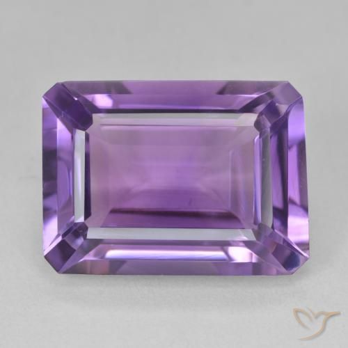 14.14ct Natural Violeta medio Amatista, corte esmeralda, VVS