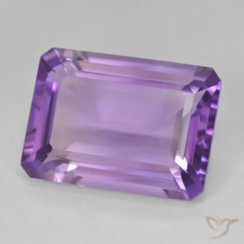 Amatista Violeta púrpura natural de 13.17 ct, Corte Octágono / Esmeralda, VVS