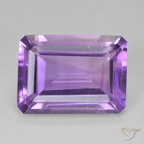 13.48ct Natural Violeta intenso Amatista, corte esmeralda, VVS-VS