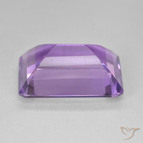Amatista Violeta intenso natural de 13.48 ct, Corte Octágono / Esmeralda, VVS-VS