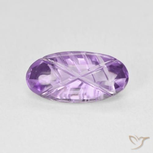 2.03ct Natural Rosado violeta medio Amatista, Ovalada, Transparente