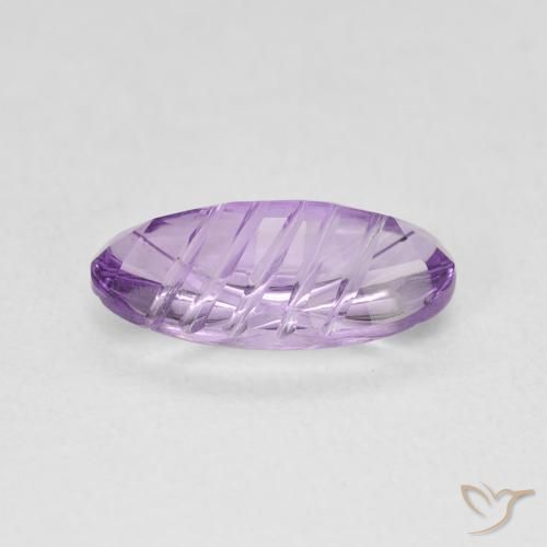 Amatista Rosado violeta medio natural de 2.03 ct, Ovalada, Transparente