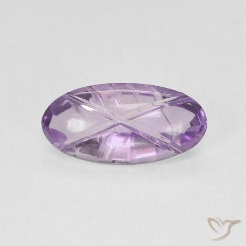 1.86ct Natural Violeta rosado medio Amatista, Ovalada, Transparente