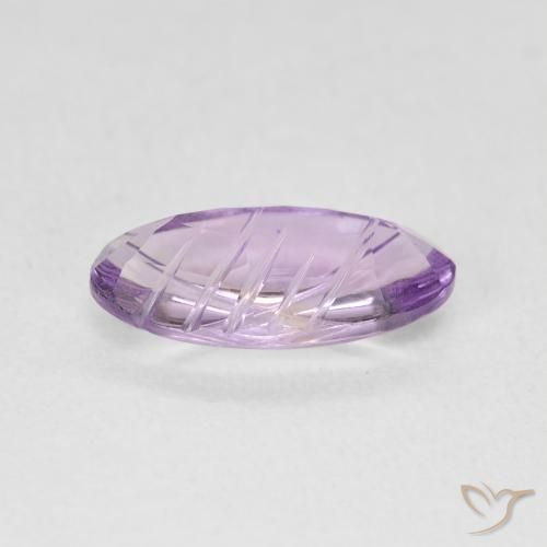 Amatista Violeta rosado medio natural de 1.86 ct, Ovalada, Transparente