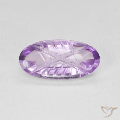 1.76ct Natural Violeta medio Amatista, Ovalada, Transparente