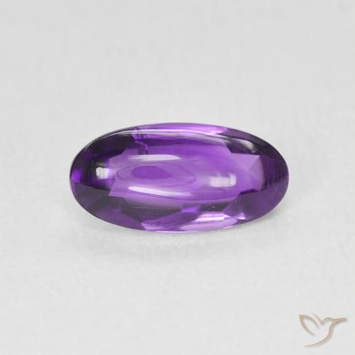 1.27ct Natural Medium Light-Violet Amatista, Ovalada, Transparente